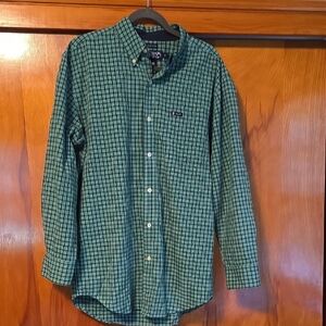 Chaps Men's Green Checkered Shirt